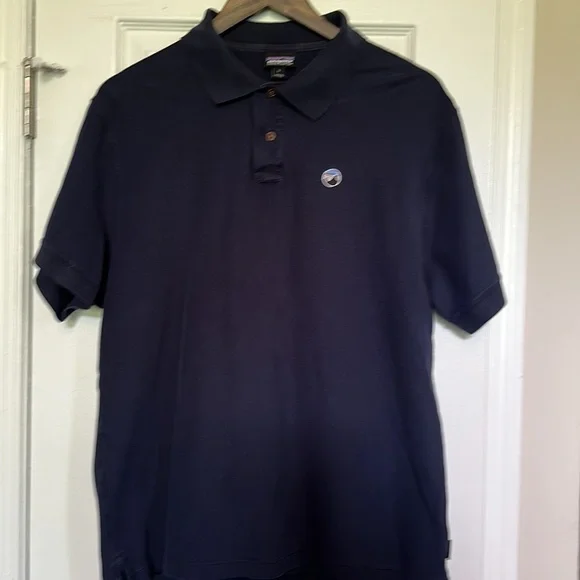 Mens Patagonia short sleeve polo shirt​​​​​​​​​​​​​​​​​​​​​​​​​​​​​​​​​​ EUC - Picture 8 of 16